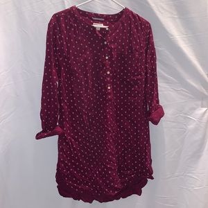 Target Burgundy blouse